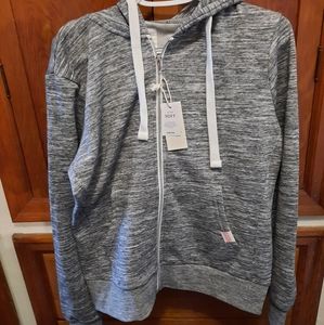 Heathered gray hoodie
